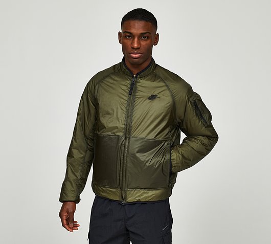 Nike Tech Therma FIT Insulated Woven Jacket Cargo Khaki Black Footasylum