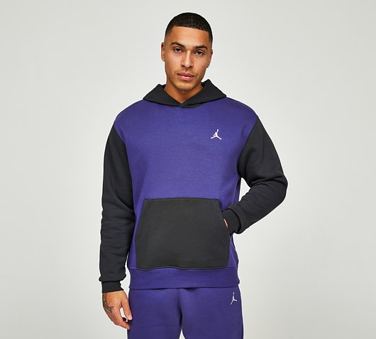 Essential Colour Block Fleece Overhead Hoodie