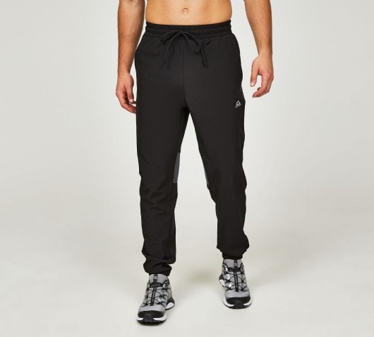 Alpyrex Amble Running Pant | Black / Asphalt | Footasylum