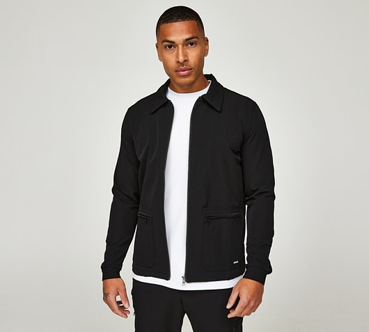 Belier Technical Traveller Overshirt Jacket | Black | Footasylum