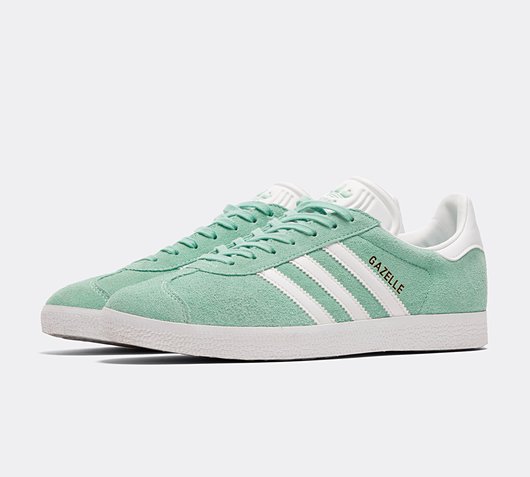 adidas Originals Womens Gazelle Trainer | Pulse Mint / Cloud White / Gold  Metallic | Footasylum