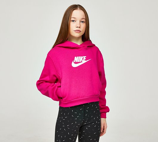 Girls Club Crop Overhead Hoodie