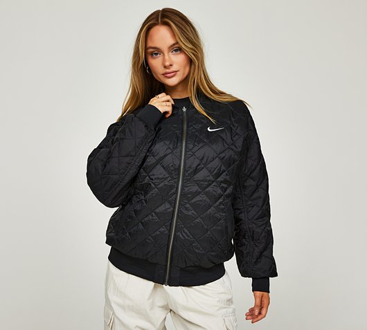 Womens Essential Reversible Varsity Bomber Jacket