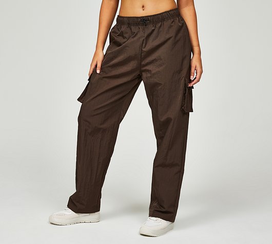 Womens Open Hem Woven Cargo Pant