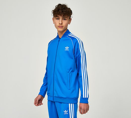 adidas Originals Junior Superstar Track Top Bluebird Footasylum