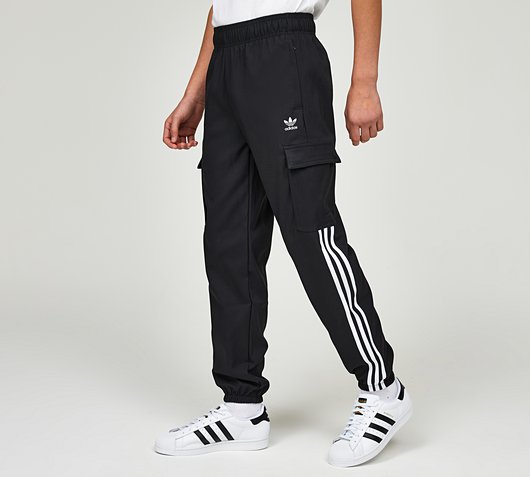 Junior Woven Three Stripe Cargo Pant