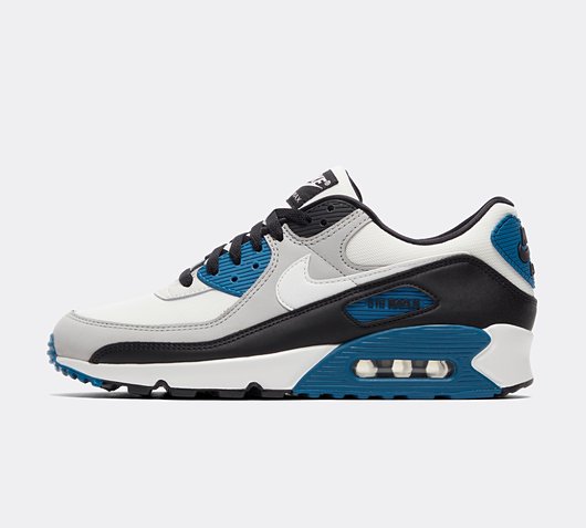 Nike Air Max 90 Trainer Light Smoke Grey Summit White Footasylum