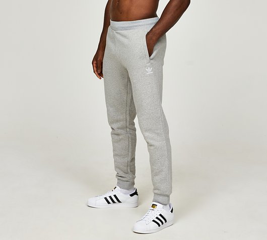 adidas Grey Medium Heather Fleece Originals | Pant Essentials Footasylum |