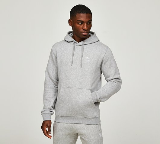 adidas Originals Essential Hoodie | MEDIUM GREY HEATHER | Footasylum