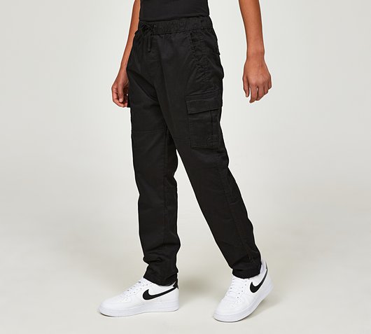 Condemned Nation Junior Montero Cargo Pant | Jet Black | Footasylum