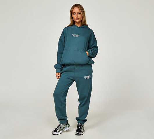 Womens Stack Graphic Hooded Suit