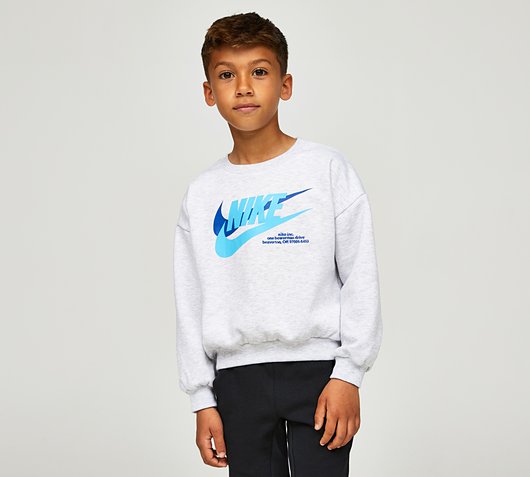 Vergelijken Tussendoortje Refrein Nike Nursery HBR Icon Fleece Crew Sweatshirt | Birch Heather | Footasylum