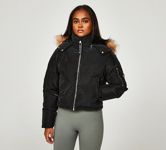 Womens Alberelli Crop Puffer Jacket