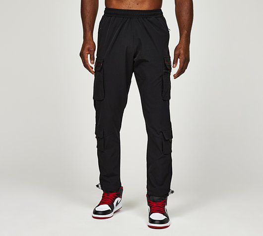 Zavetti Canada Agazzi Woven Cargo Pant | Jet Black | Footasylum