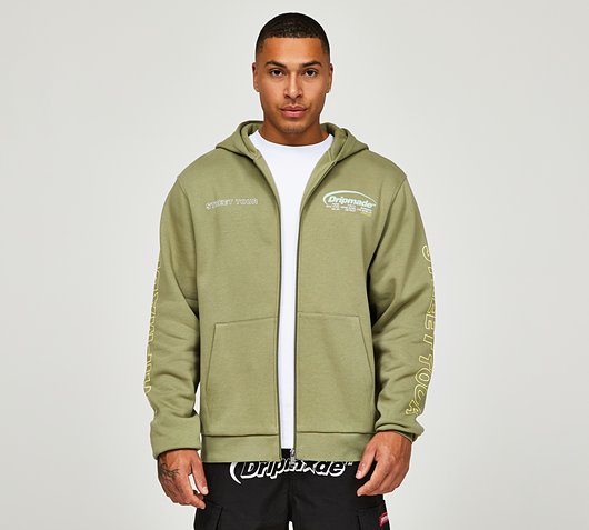 Street Tour Zip Through Hoodie