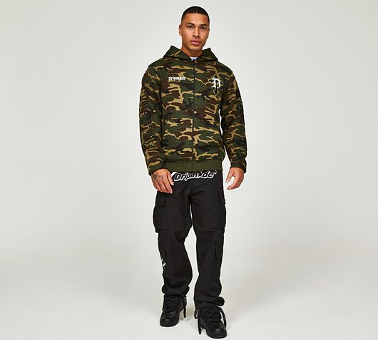 Dripmade Amity Gradient Zip Through Hoodie - Green - Size XL