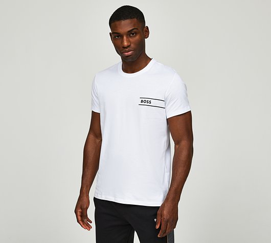 BOSS Left Chest Logo T-Shirt | White / Black | Footasylum