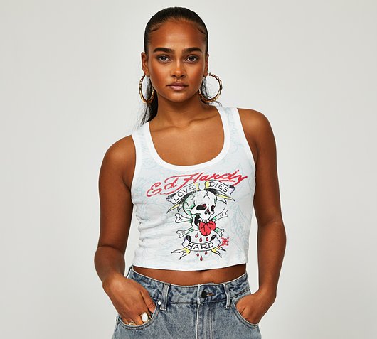 Womens Love Dies Hard Vest