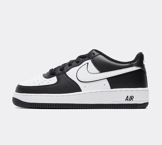 Nike air force 1 best sale junior black and white