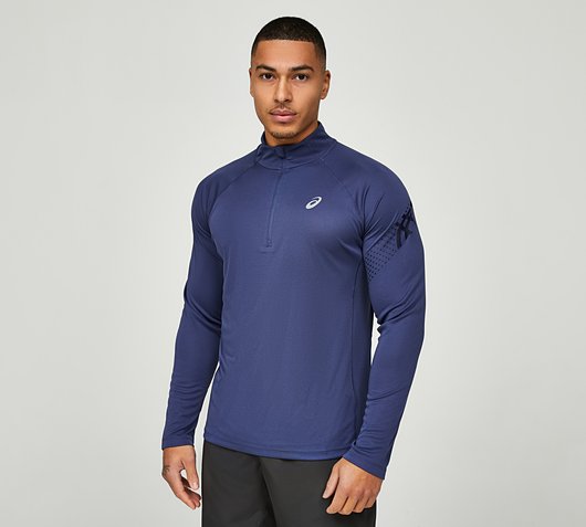 Icon Long Sleeve Quarter Zipped T-Shirt