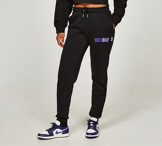 Hoodrich Womens Kraze Fleece Pant | Black / Delilah | Footasylum