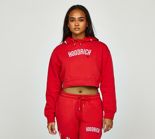 Hoodrich - Womens OG Calor Embroidered Crop Hoodie