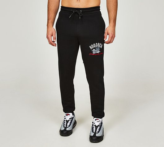 Hoodrich OG Empire Fleece Jogger | Black / White / Mars Red | Footasylum