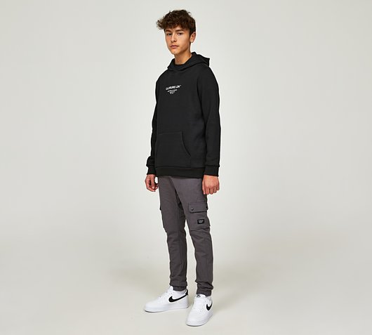 Junior Logo Hoodie and Ripstop Woven Pant Set