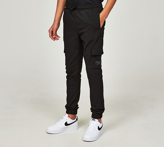 Closure London Junior Cargo Utility Woven Pant | Black | Footasylum