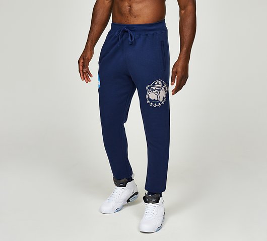 Mitchell and Ness Teams Georgetown Jogger | Midnight Navy | Footasylum