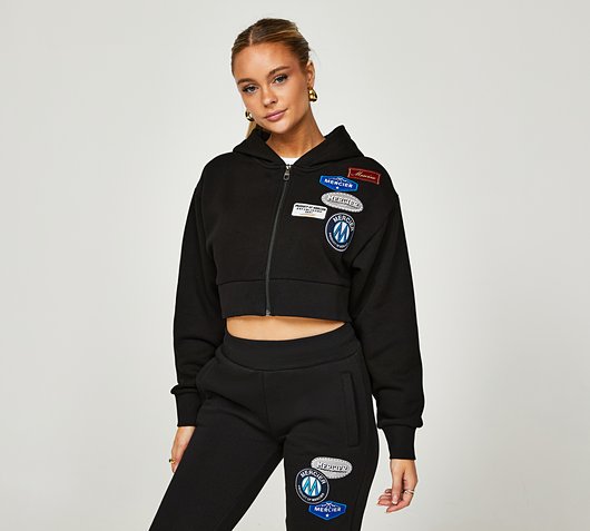 Womens Original Badge Full Zip Hoodie