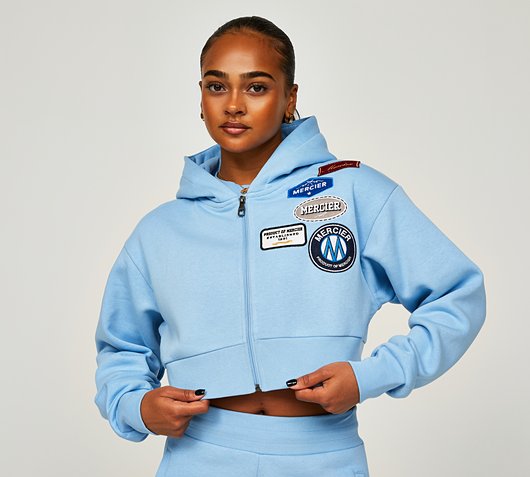 Womens Original Badge Full Zip Hoodie