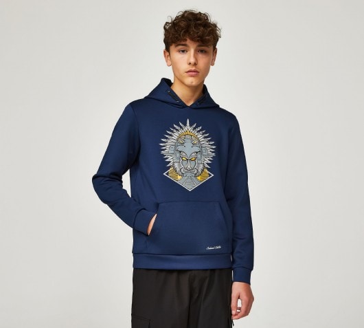 Condemned Nation Junior Kaax Overhead Hoodie - Blue - Size M/B