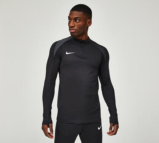 Nike Dri-FIT Strike Drill Top | Black / Anthracite | Footasylum