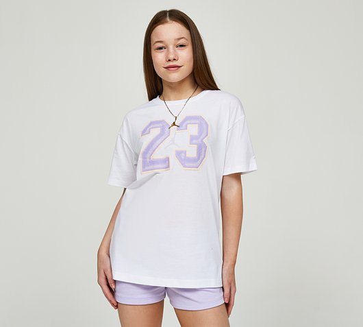 Girls 23 Flight Short Sleeve T-Shirt