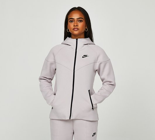 Nike Womens Tech Fleece Windrunner Full Zip Hoodie | Platinum Violet ...