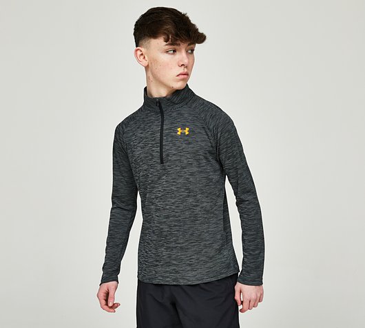 Junior Tech Textured Half Zip T-Shirt