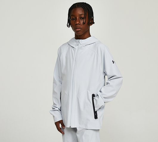 Junior UA Unstoppable Full-Zip Woven Hood