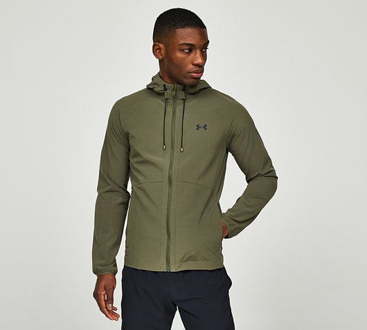 Stretch Woven Windbreaker Jacket