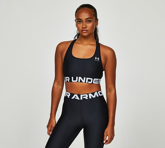 Womens Heatgear Armour Mid Branded Sports Bra