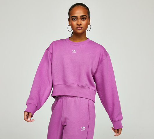 Womens Essentials Relaxed Fleece Sweatshirt