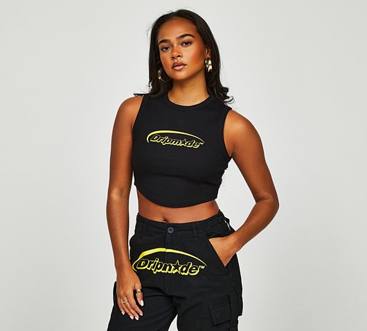 Womens Evade Waffle Crop Top