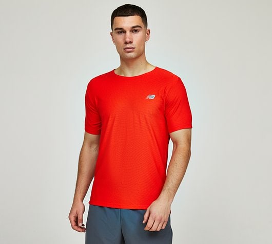 New Balance Athletics Jacquard T-Shirt - Red - Size XL