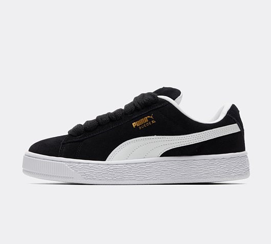 Puma Junior Puma Suede XL Trainer Black White Footasylum