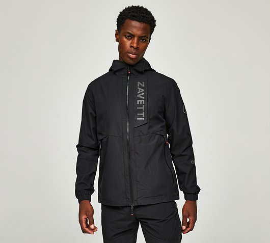 Zavetti Canada Bennaro Windbreaker | Jet Black / Silver | Footasylum