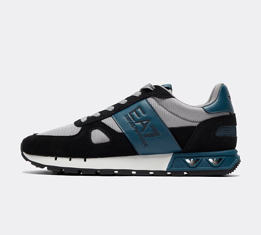 EA7 Lace Runner Legacy Trainer - Blue - Size 8