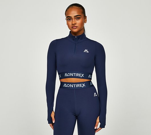 Womens Icon Quarter Zip Top