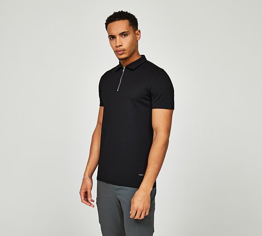 Premium Zip Polo Shirt
