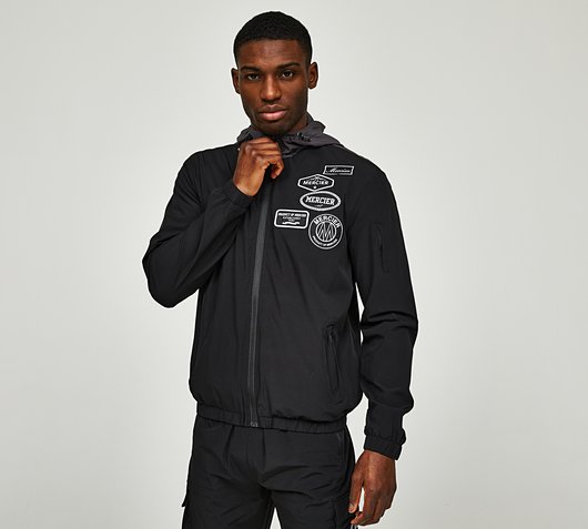 Mono Badge Panel Windbreaker