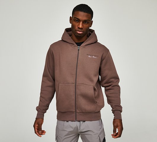 ’Product of Mercier’ Relaxed Full Fip Hoodie